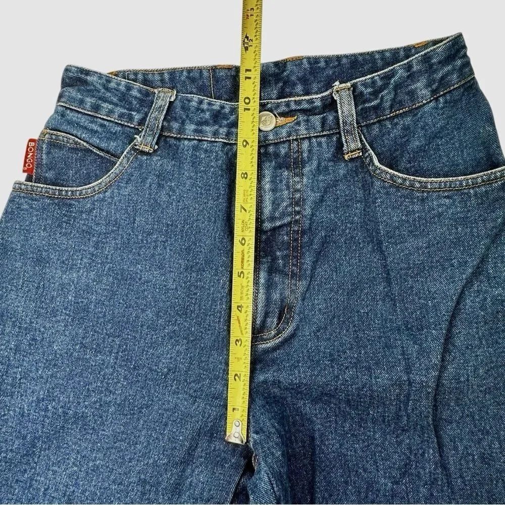 Vintage Bongo Straight Leg Medium Wash Mid Rise Size 5 Waist 25 Inseam 28 - Picture 7 of 13